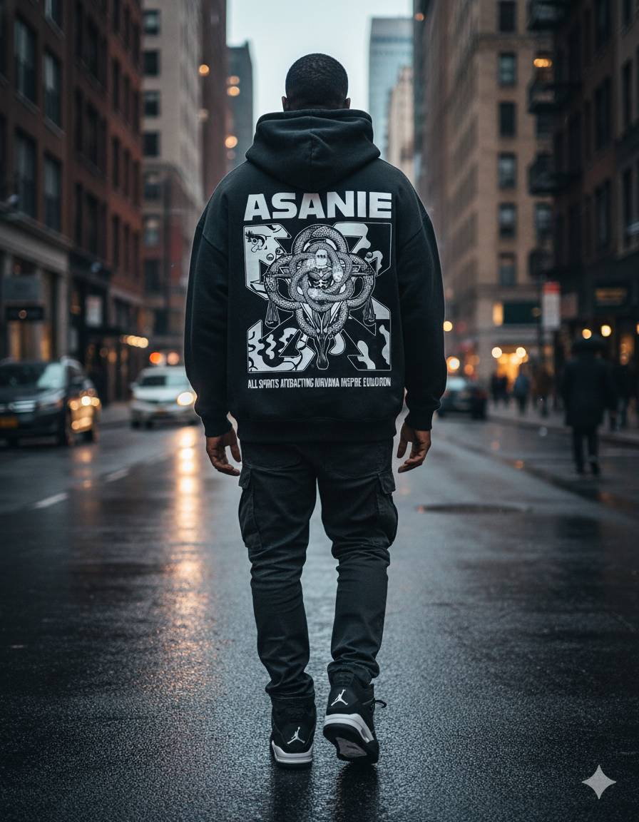 ⚫⚪ ASANIE Evolution Hoodie | YIN AND YANG